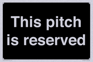 This pitch is reserved